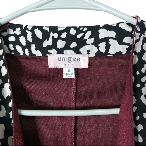 Umgee Faux Suede Tie Front Waterfall Vest Top - Picture 3 of 6